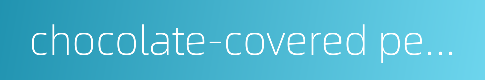 chocolate-covered peanut的同义词