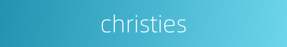 christies的同义词