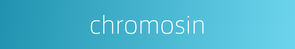 chromosin的同义词