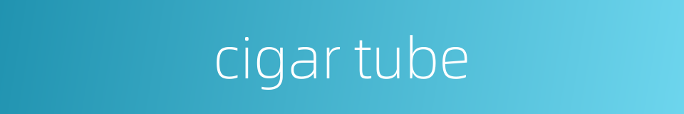 cigar tube的同义词