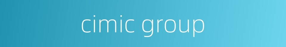 cimic group的同义词