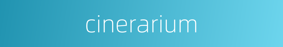 cinerarium的同义词