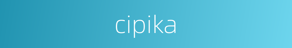 cipika的同义词