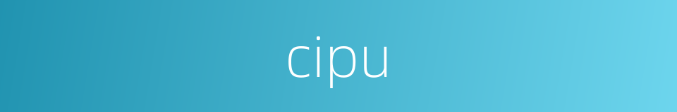 cipu的同义词
