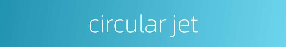 circular jet的同义词