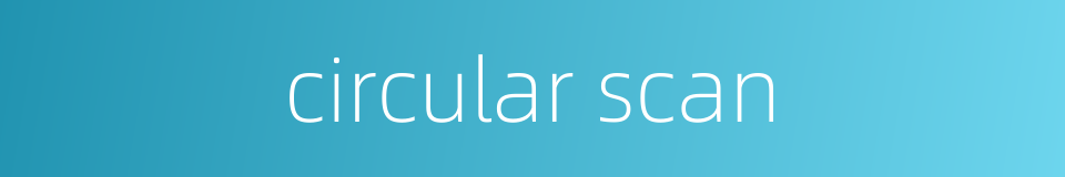 circular scan的同义词