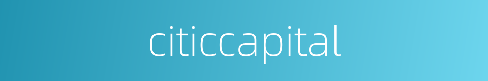 citiccapital的同义词