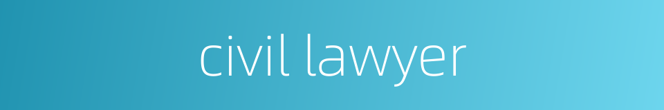 civil lawyer的同义词