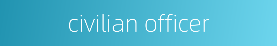 civilian officer的同义词