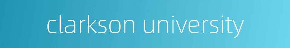 clarkson university的同义词