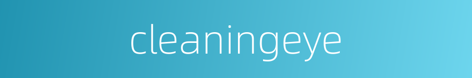 cleaningeye的同义词