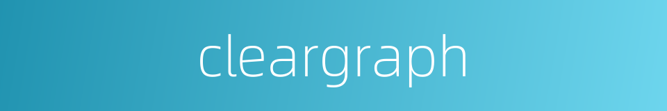 cleargraph的同义词