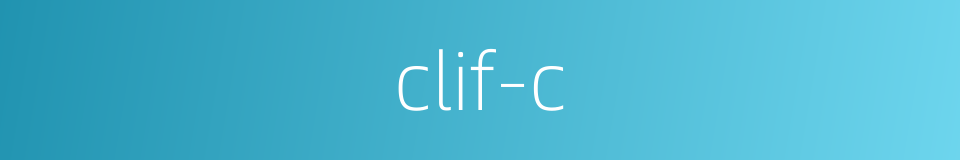 clif-c的同义词