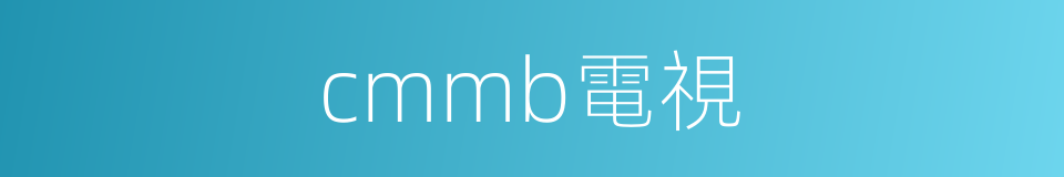 cmmb電視的同義詞