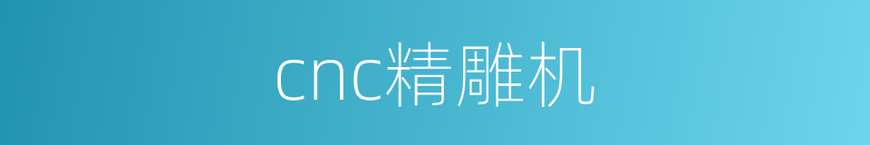 cnc精雕机的同义词