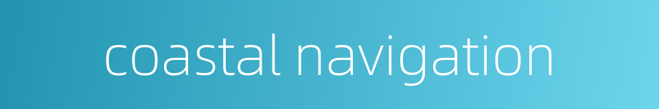 coastal navigation的同义词