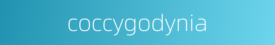 coccygodynia的同义词