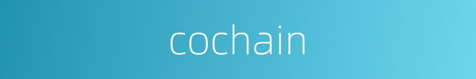 cochain的同义词