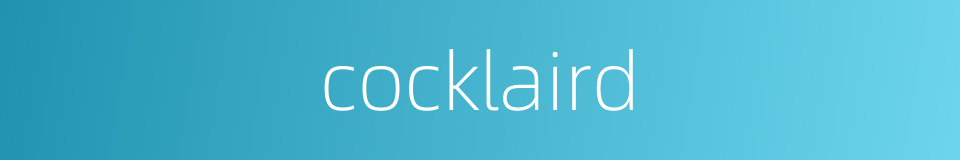 cocklaird的同义词