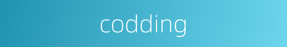 codding的同义词