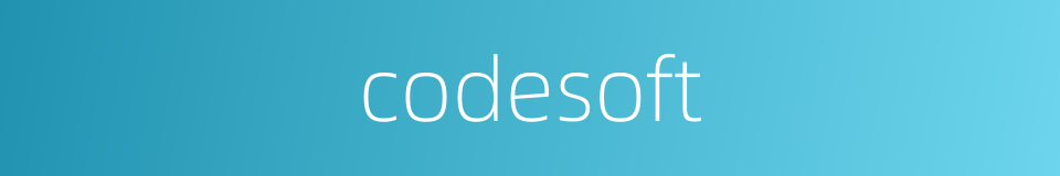 codesoft的同义词