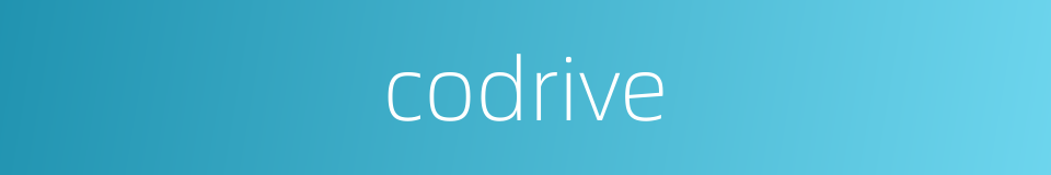 codrive的同义词