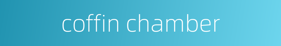 coffin chamber的同义词