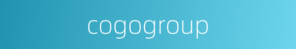 cogogroup的同义词