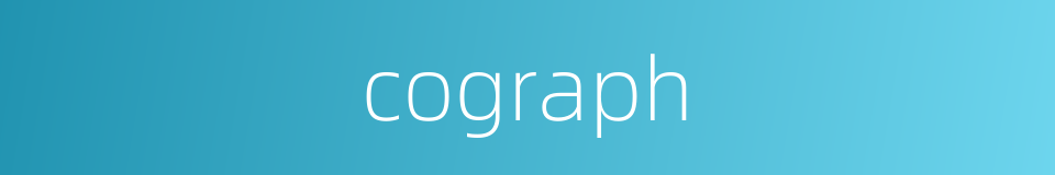 cograph的同义词