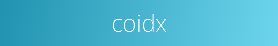 coidx的同义词
