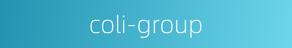 coli-group的同义词