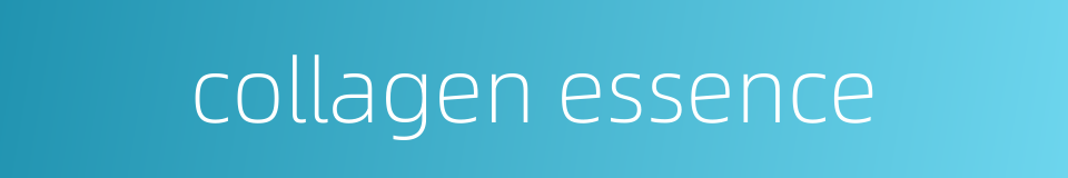 collagen essence的同义词