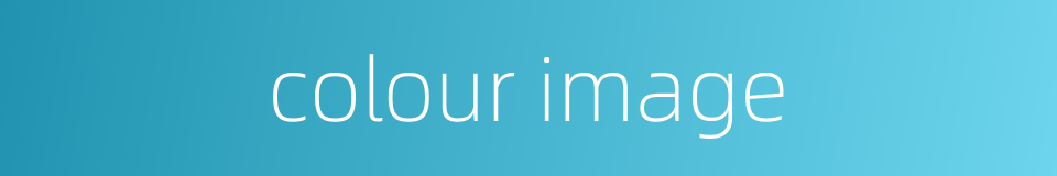 colour image的同义词