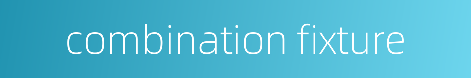 combination fixture的同义词