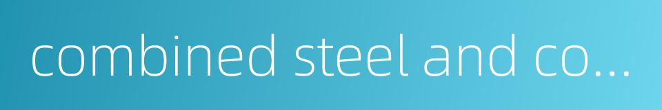combined steel and concrete column的同义词