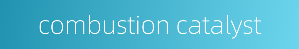 combustion catalyst的同义词