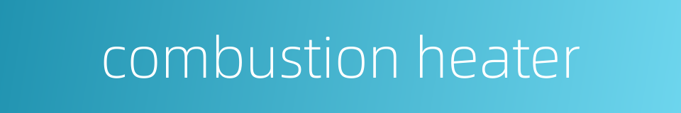 combustion heater的同义词