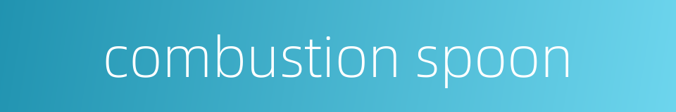 combustion spoon的同义词