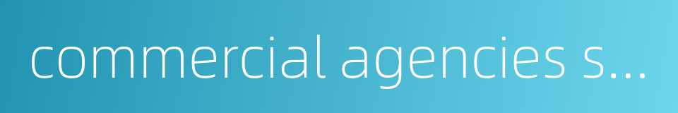 commercial agencies stationed abroad的同义词