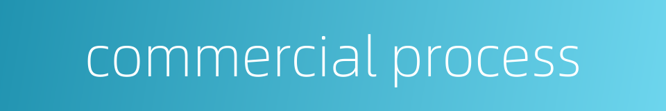 commercial process的同义词