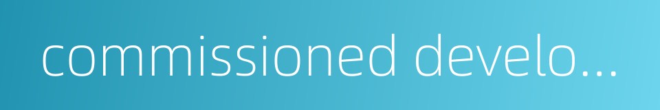 commissioned development contract的同义词