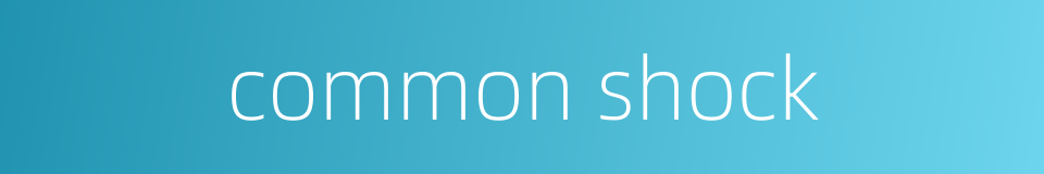 common shock的同义词