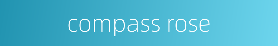 compass rose的同义词