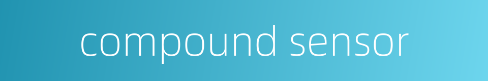 compound sensor的同义词