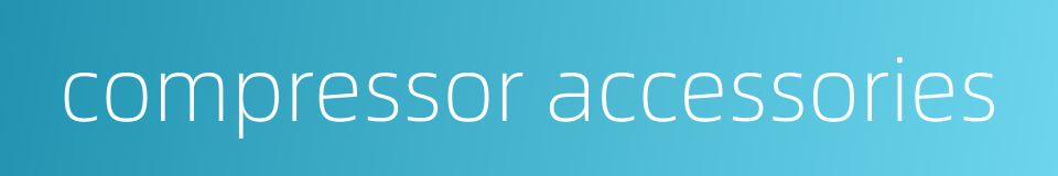 compressor accessories的同义词