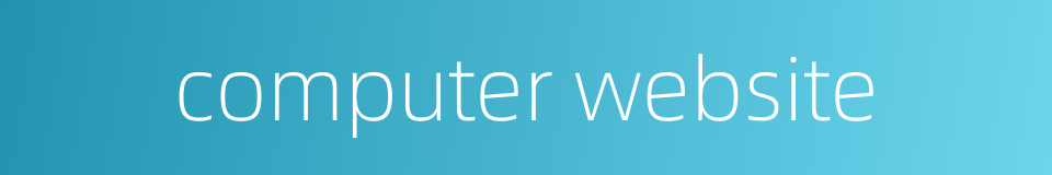 computer website的同义词
