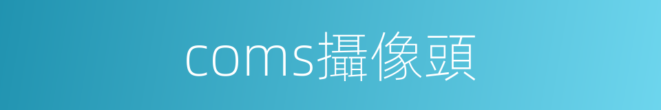 coms攝像頭的同義詞