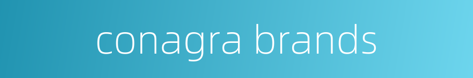 conagra brands的同义词