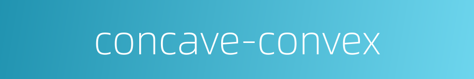 concave-convex的同义词