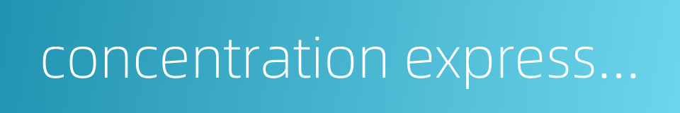 concentration expressed in percentage by weight的同义词